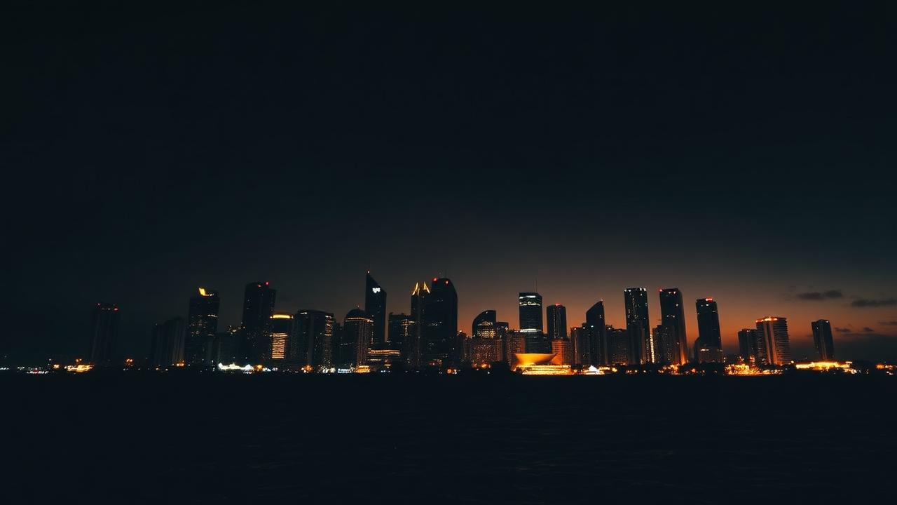 Miami skyline at dusk